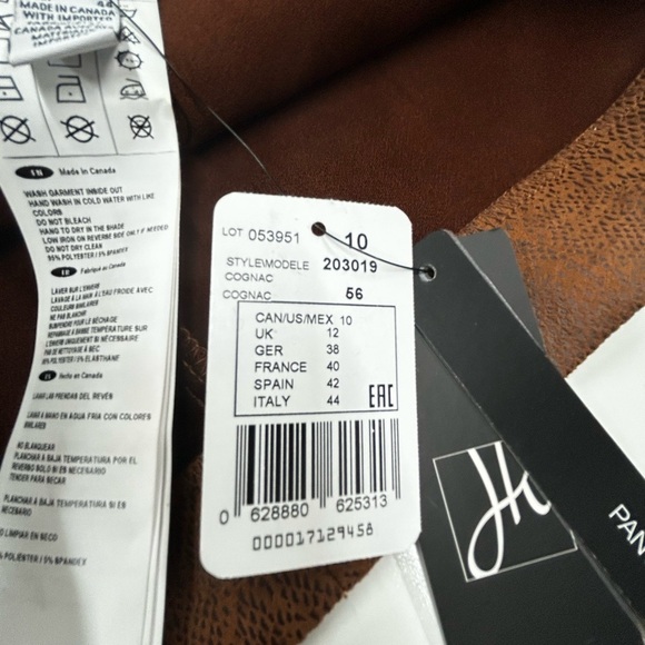 Joseph Ribkoff Brown Animal Print Pants Size 10 NWT - Picture 8 of 8